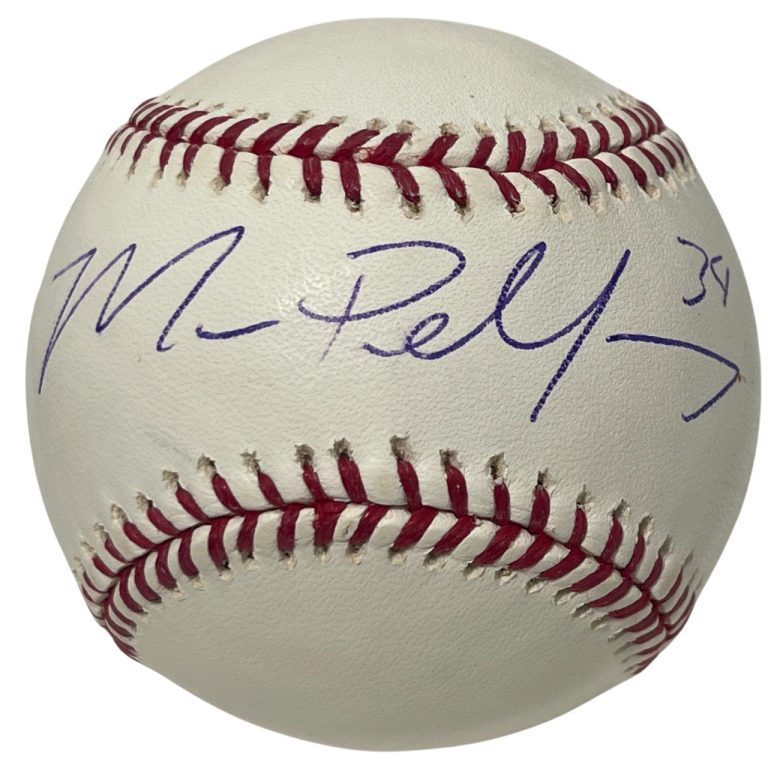 Mike Pelfrey Signed Autographed ROMLB Baseball New York Mets LSCM COA