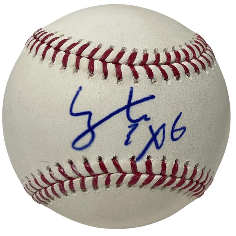 Yu Chang Signed Autographed ROMLB Baseball Cleveland Indians LSCM COA