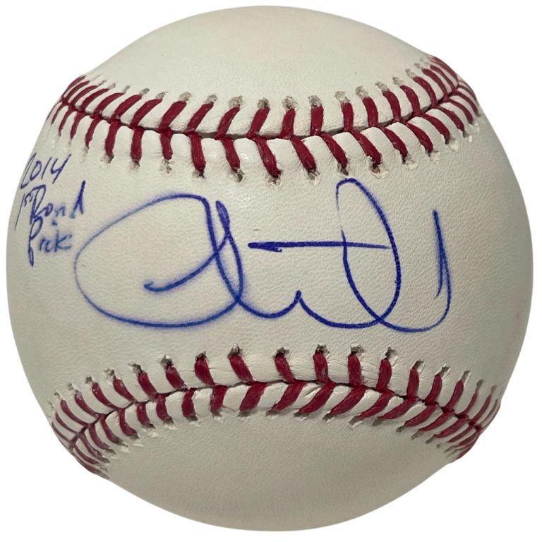 Luke Weaver Signed ROMLB Baseball w/ 2014 1st Round Pick NY Yankees LSCM COA