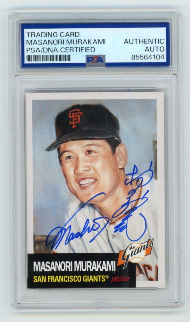 Masanori Murakami 2023 Topps Living Baseball #654 Signed w/ Kanji Sig. PSA Auto