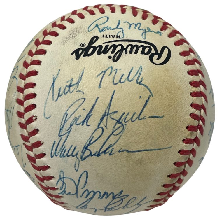 1988 New York Mets Team Signed Autograph ONL National League Baseball JSA LOA B