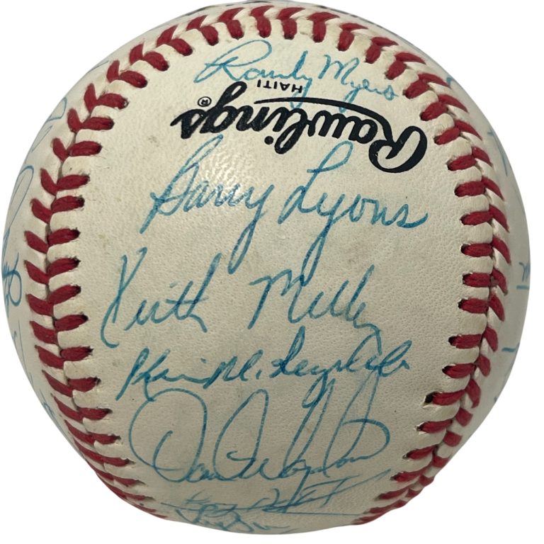 1988 New York Mets Team Signed Autograph ONL National League Baseball JSA LOA C