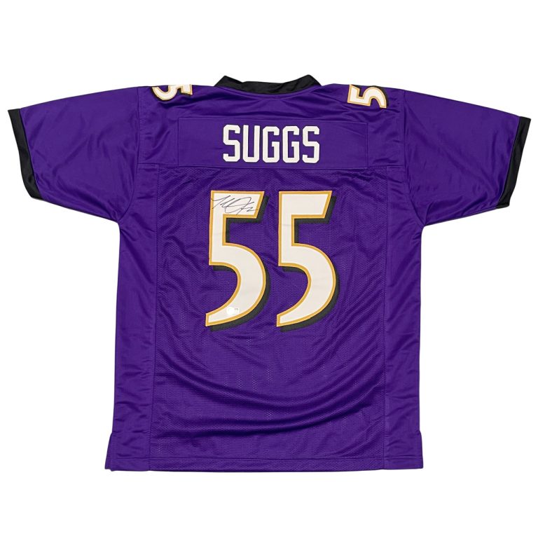 Terrell Suggs Signed Baltimore Ravens Custom Jersey Beckett Witness BAS COA