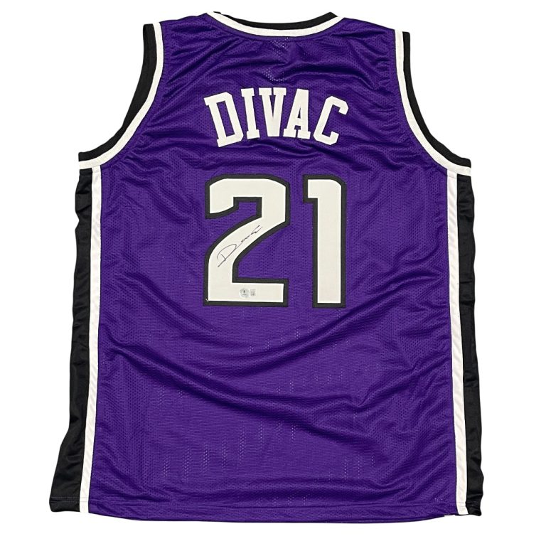 Vlade Divac Signed Sacramento Kings Custom Jersey Beckett Witness BAS COA