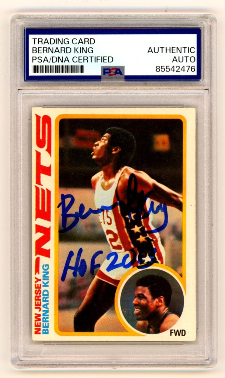 Bernard King 1978-79 Topps Basketball 75 HOF 2013 Rookie RC Signed Auto PSA DNA