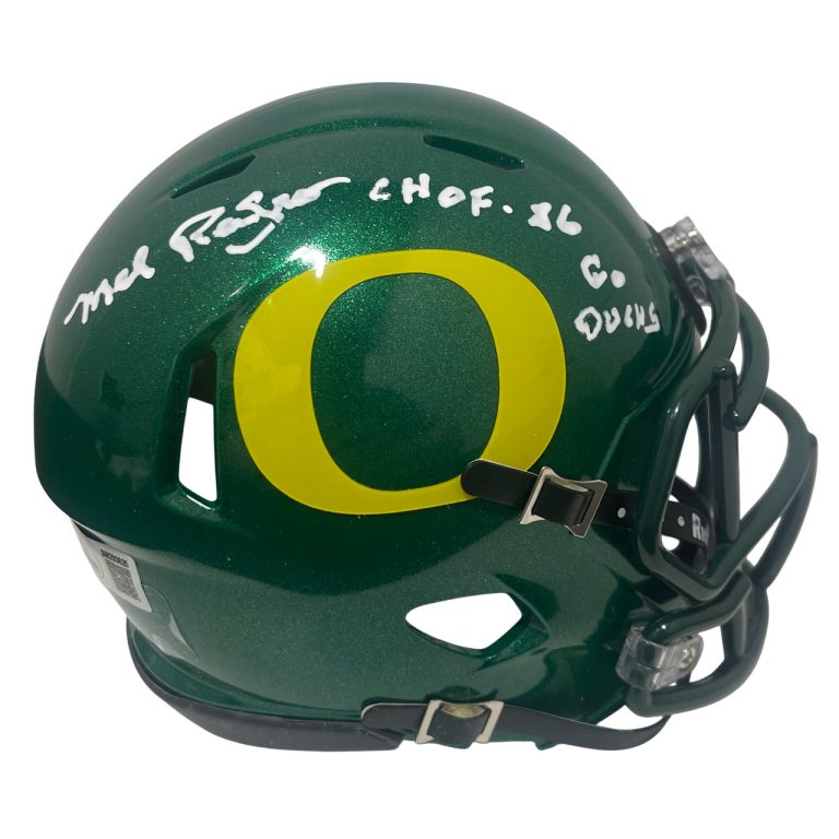 Mel Renfro Signed Oregon Speed Mini Helmet w/ CHOF 86 Go Ducks Beckett W BAS COA