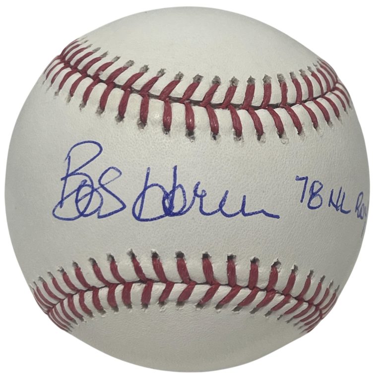 Bob Horner Signed ROMLB Baseball w/ 78 NL ROY Beckett Witness BAS COA