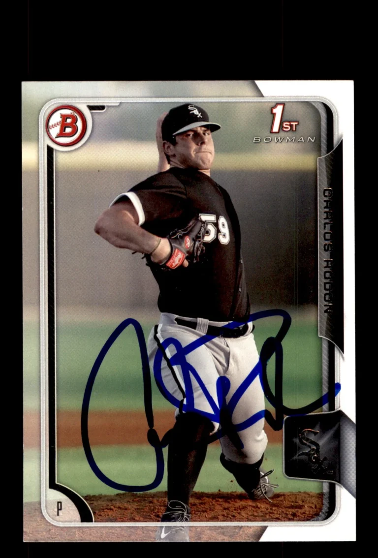 Signed Baseball Card Auto Carlos Rodon 2015 Bowman #BP150 Chicago White Sox