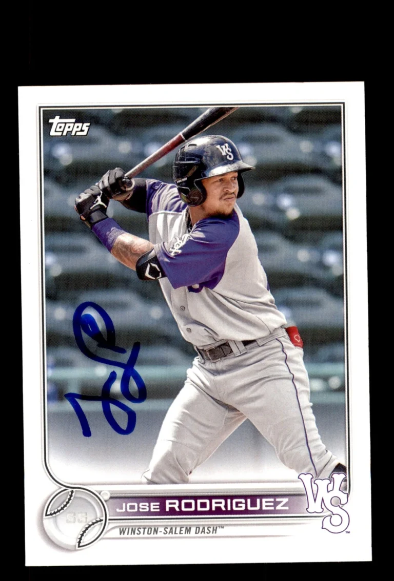 Signed Baseball Card Auto Jose Rodriguez 2022 Topps Pro Debut #PD-176