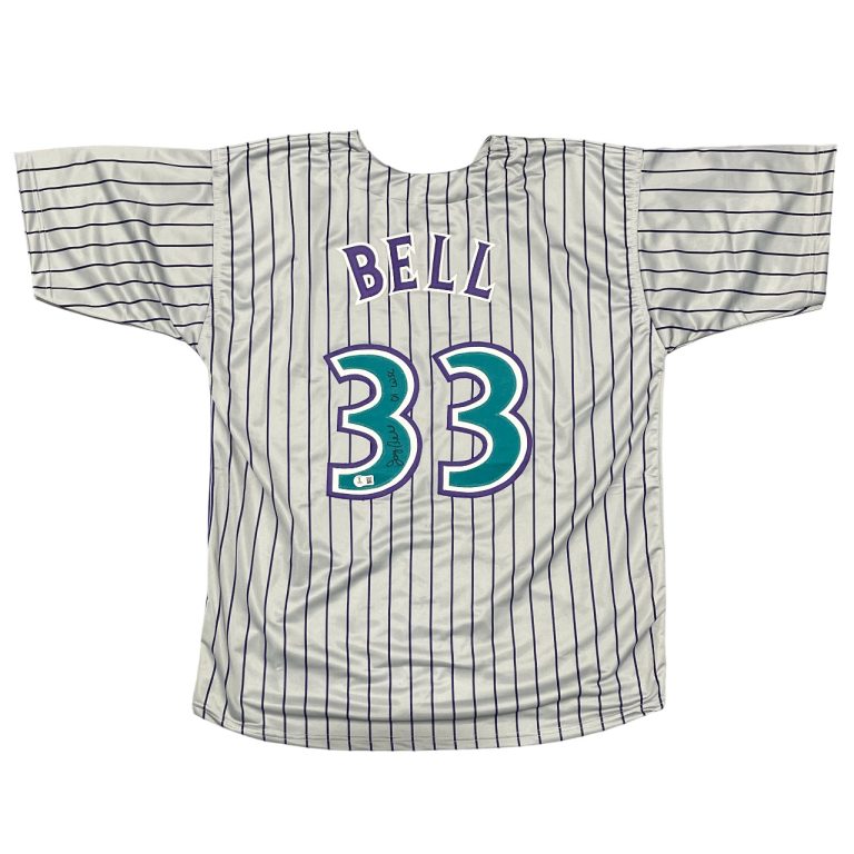 Jay Bell Signed Arizona Diamondbacks Custom Jersey w/ 01 WSC Beckett Wit BAS COA