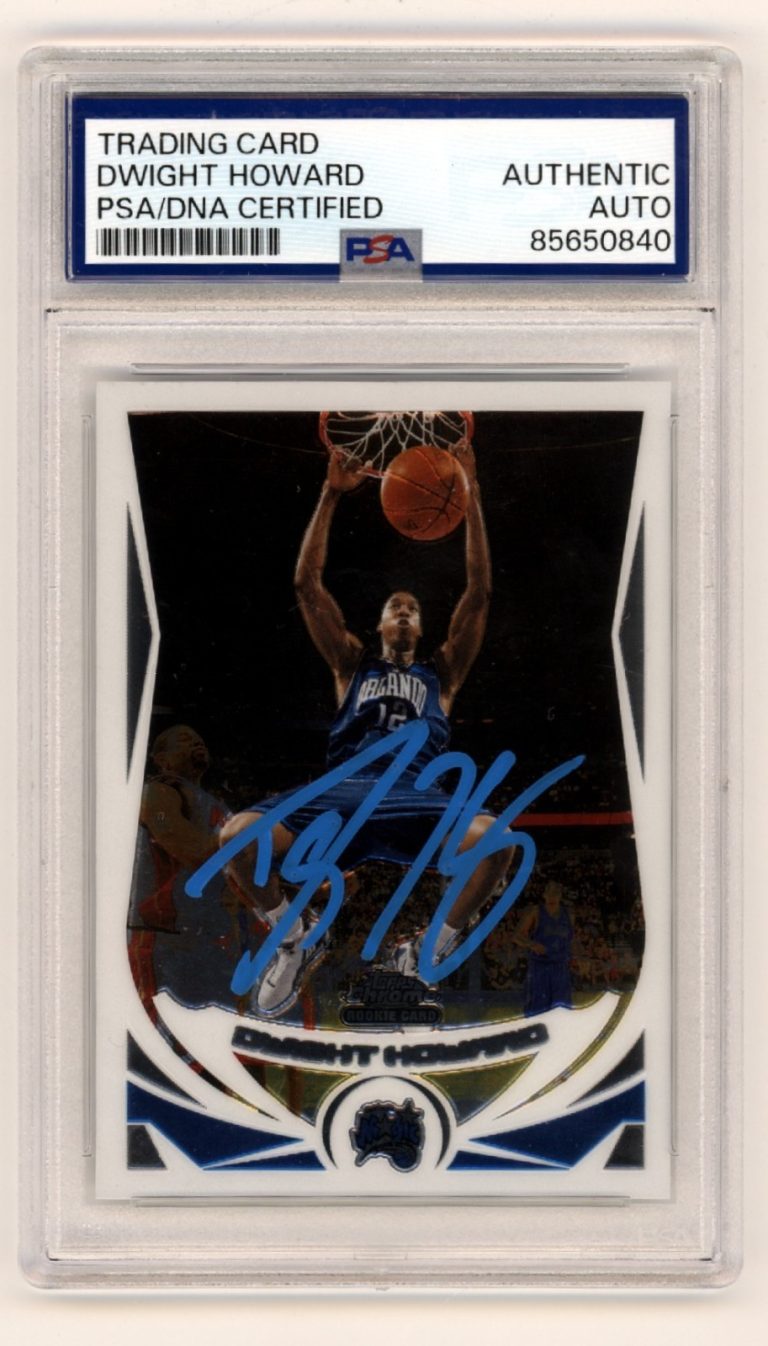 Dwight Howard 2004-05 Topps Chrome #166 Signed Rookie RC PSA Authentic Auto