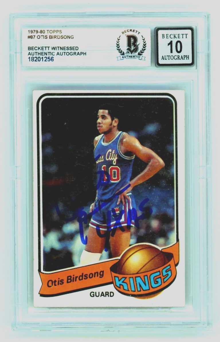 Otis Birdsong 1979-80 Topps #87 Signed Rookie RC w/ 4 AS Beckett BGS 10 Auto