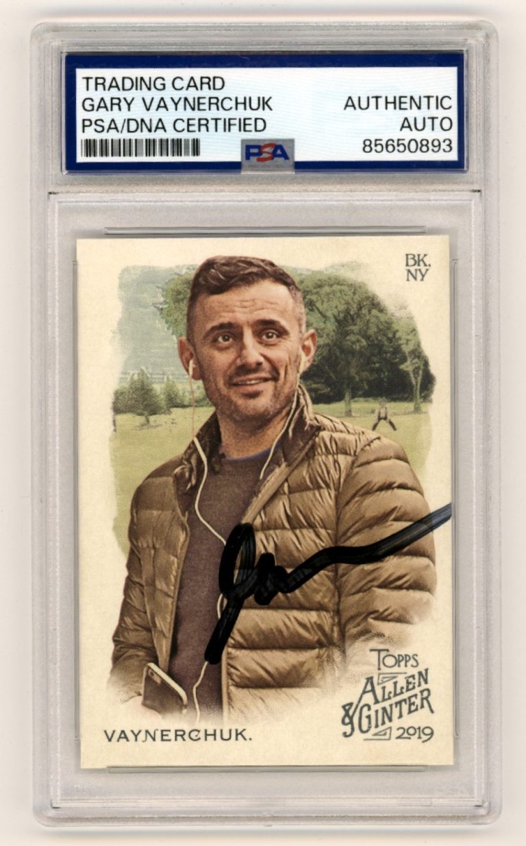 Gary Vaynerchuk 2019 Topps Allen & Ginter #155 Signed PSA Auto Black Ink