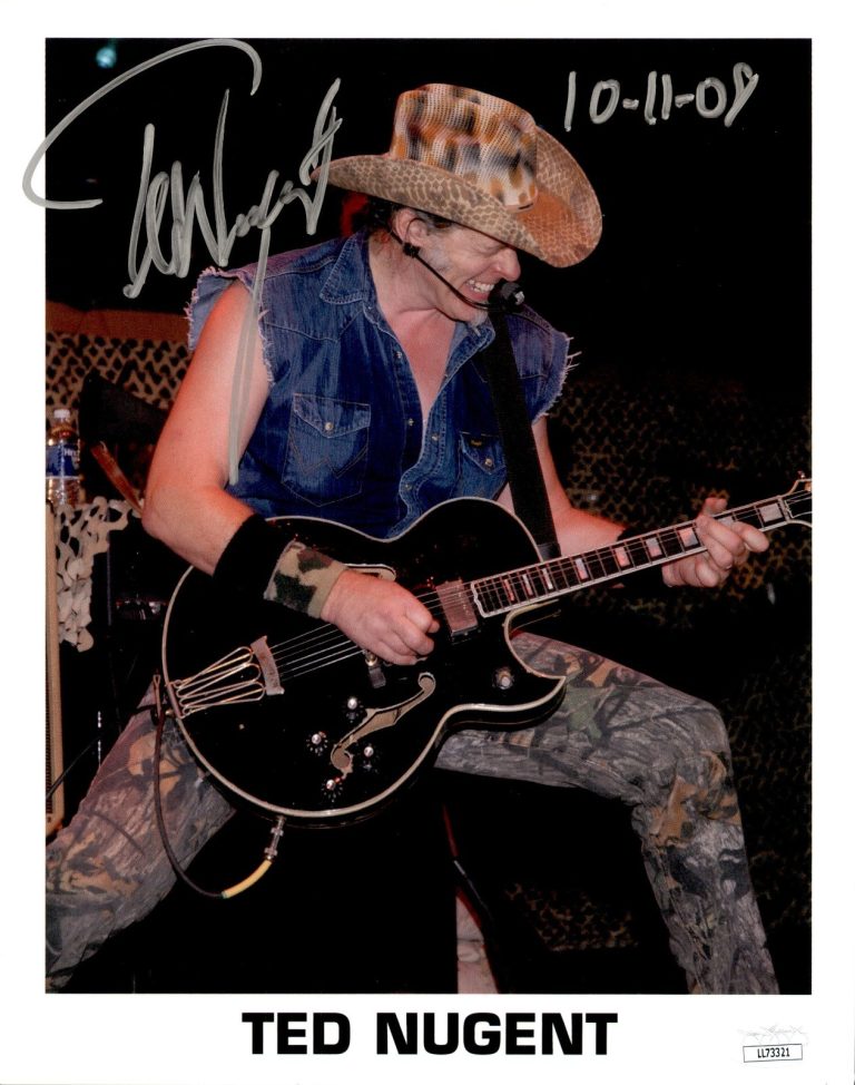 Ted Nugent Signed Publicity 8x10 Photo #2 JSA COA