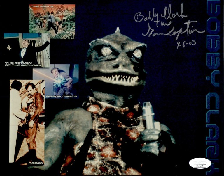 Bobby Clark Signed Star Trek TOS 