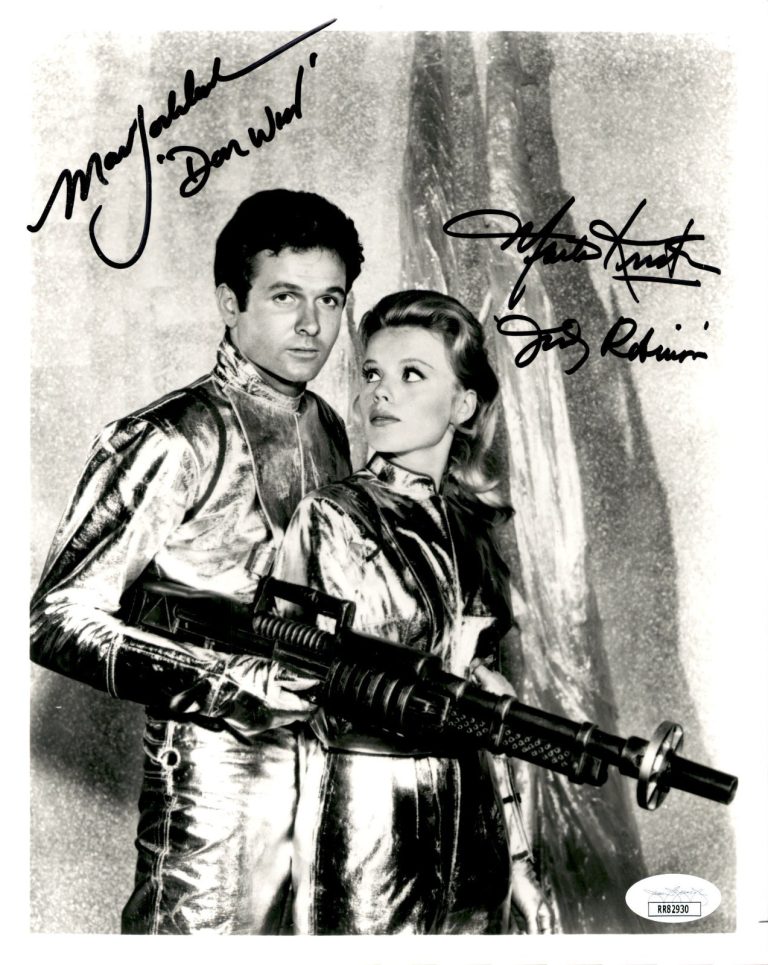 Mark Goddard & Marta Kirsten Signed Inscribed Lost In Space 8x10 Photo 5 JSA COA