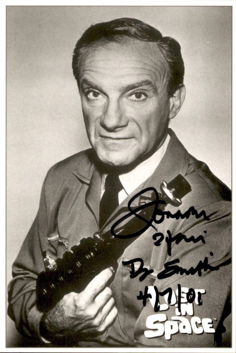 Jonathan Harris Signed Inscribed Lost In Space Dr. Smith Postcard Photo JSA COA
