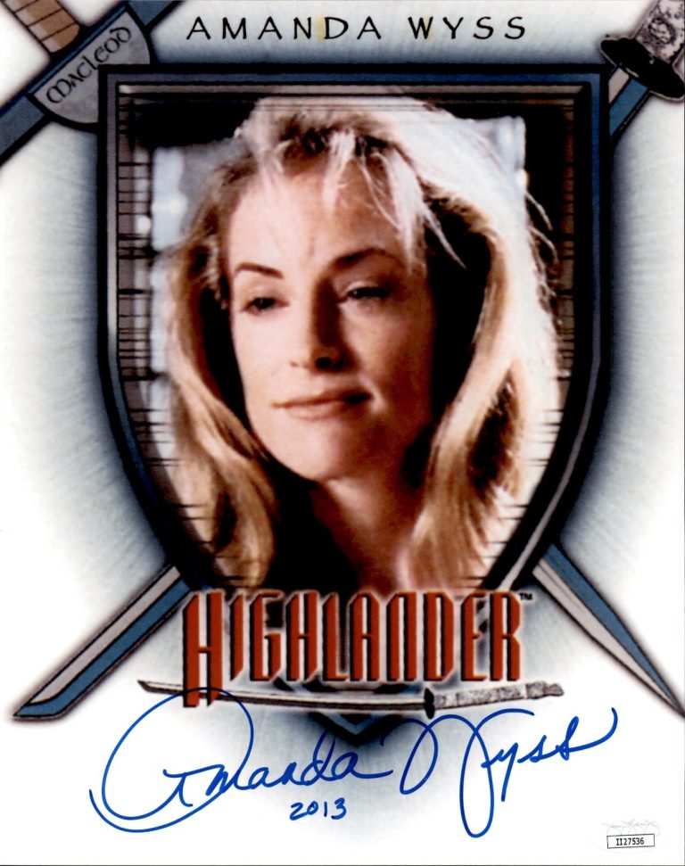 Amanda Wyss Signed & Inscribed Highlander 8x10 Photo #1 JSA COA