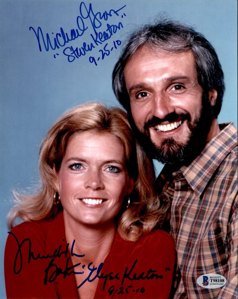 Meredith Baxter & Michael Gross Signed Family Ties 8x10 Photo #3 Beckett COA