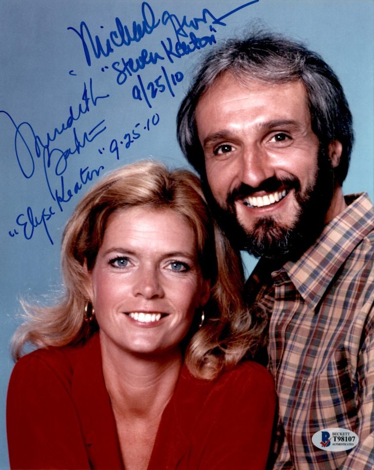 Meredith Baxter & Michael Gross Signed Family Ties 8x10 Photo #4 Beckett COA