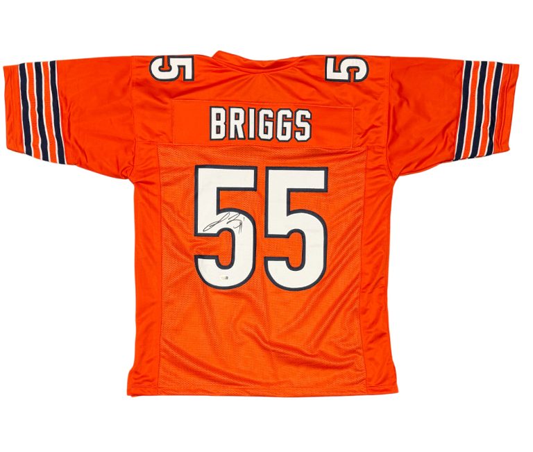 Lance Briggs Signed Autographed Chicago Bears Custom Jersey JSA Witness COA