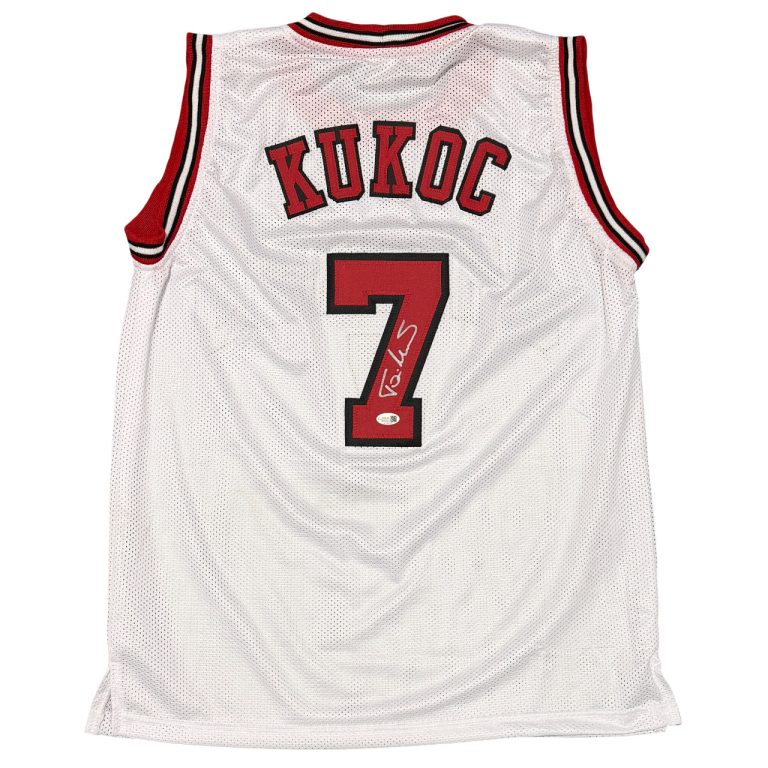 Toni Kukoc Signed Autographed Chicago Bulls Custom Jersey JSA Witness COA