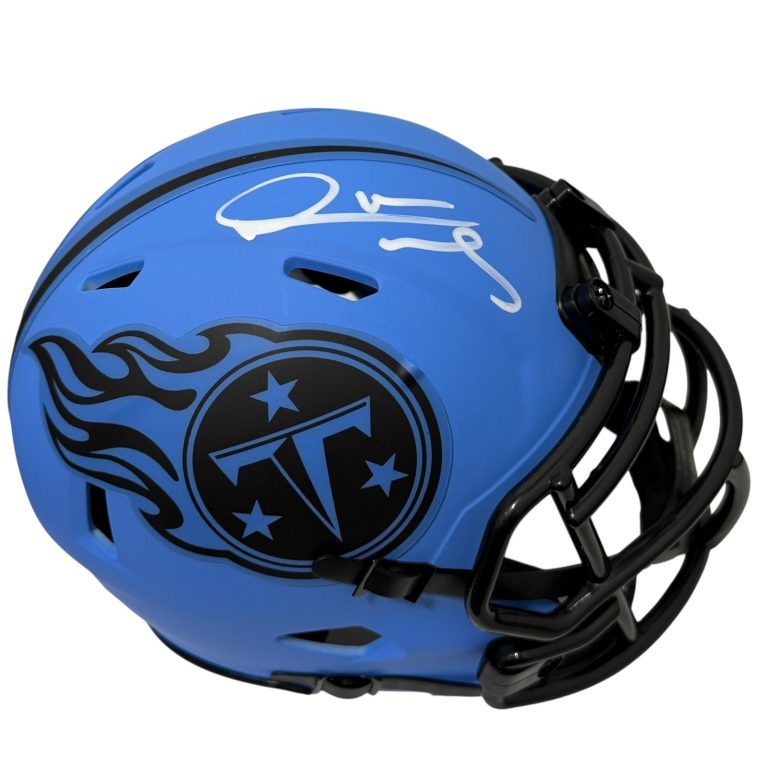 Derrick Mason Signed Autographed Tennessee Titans Rave Mini Helmet JSA Wit. COA