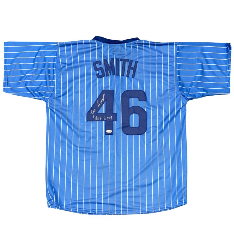 Lee Smith Signed Chicago Cubs Pinstripe Custom Jersey w HOF 2019 JSA Witness COA