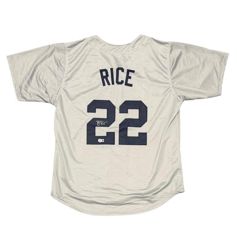 Ben Rice Signed New York Yankees Custom Jersey Beckett Witness BAS COA