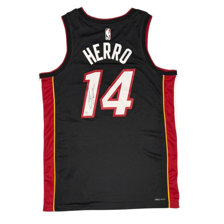 Tyler Hero Signed Autographed Miami Heat Nike Jersey Beckett Witness BAS COA