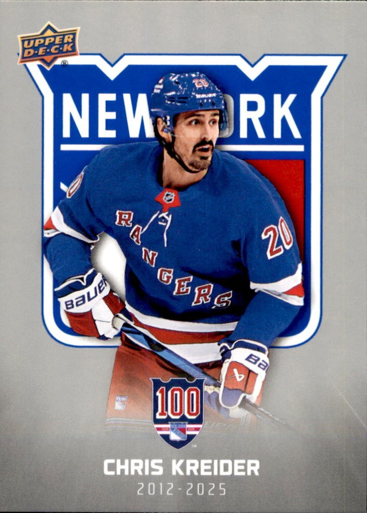 Chris Kreider  2025/26 Upper Deck New York Rangers Centennial Card #83