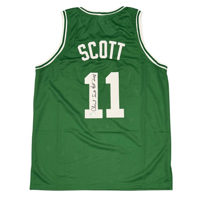 Charlie Scott Signed Celtics Custom Jersey w/ HOF 2018 Beckett Witness BAS COA