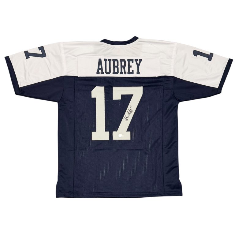 Brandon Aubrey Signed Dallas Cowboys Custom TB Jersey Beckett Witness BAS COA