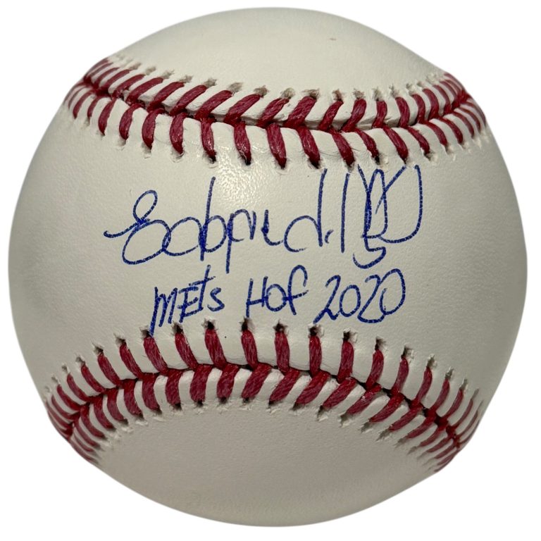 Edgardo Alfonzo Signed ROMLB Baseball w/ Mets HOF 2020 JSA Witness COA