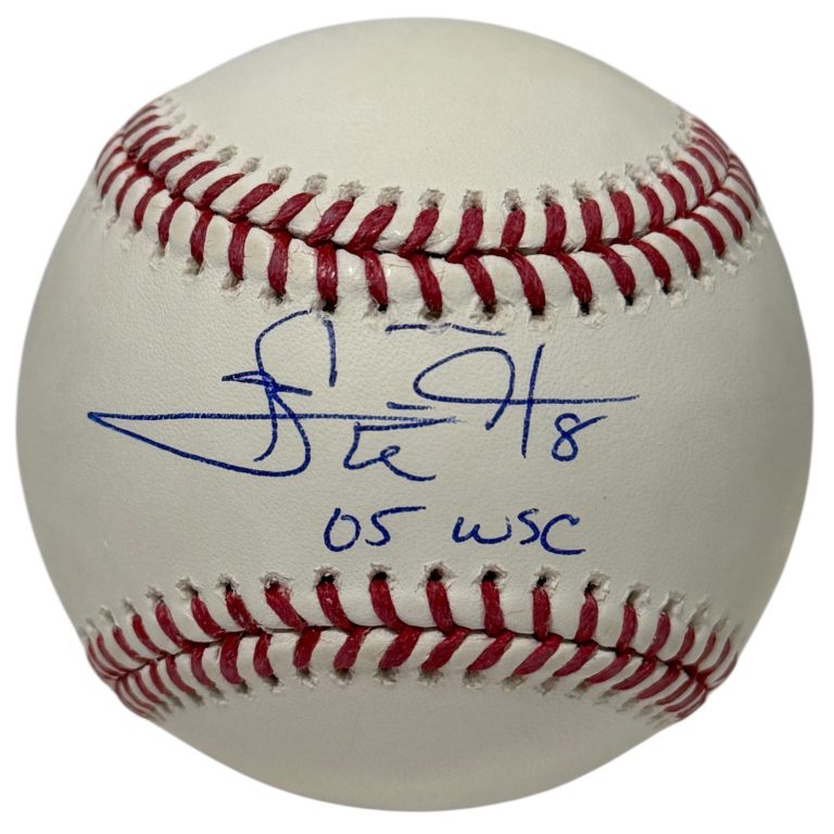 Carl Everett Signed Autographed ROMLB Baseball w/ 05 WSC JSA Witness COA