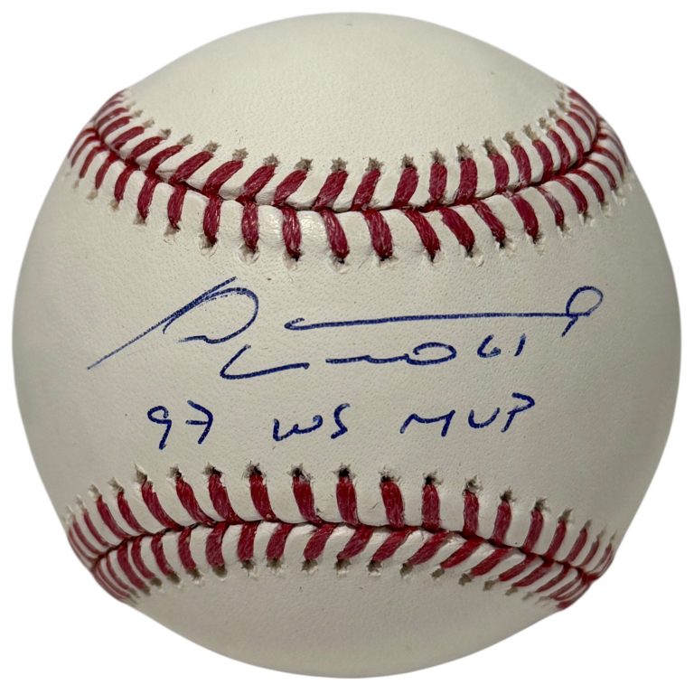 Livan Hernandez Signed Autographed ROMLB Baseball w/ 97 WS MVP JSA Witness COA