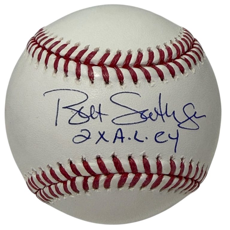 Bret Saberhagen Signed Autographed ROMLB Baseball w/ 2x AL CY JSA Witness COA
