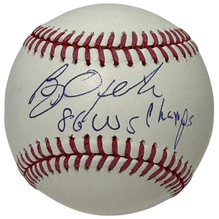 Bobby Ojeda Signed Autographed ROMLB Baseball w/ 86 WS Champs JSA Witness COA