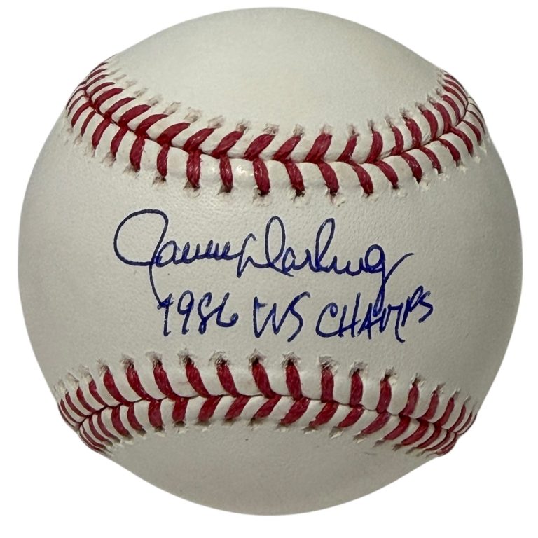 Ron Darling Signed Autographed ROMLB Baseball w/ 1986 WS Champs JSA Witness COA