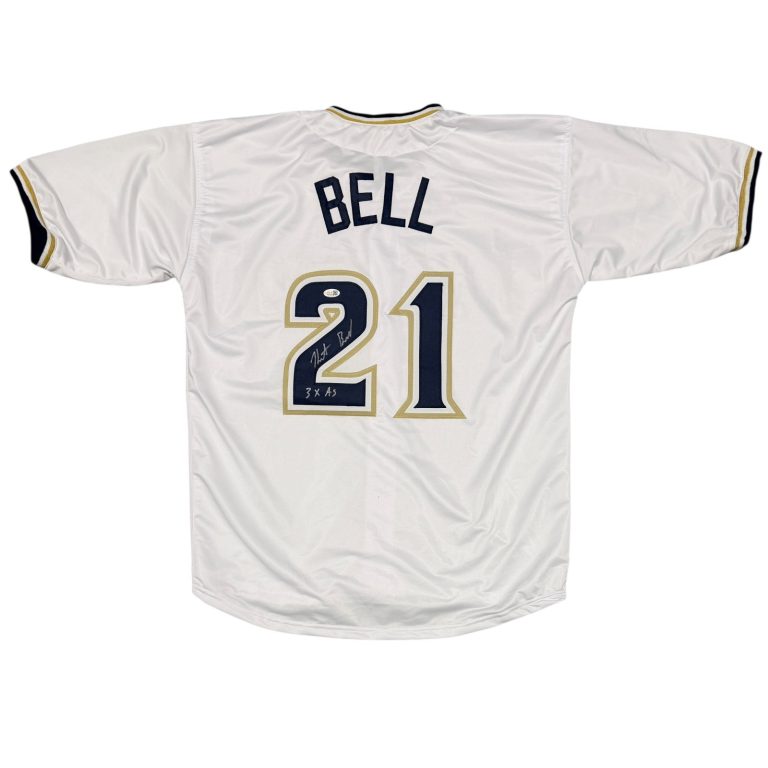 Heath Bell Signed San Diego Padres Custom Jersey w/ 3x AS JSA Witness COA
