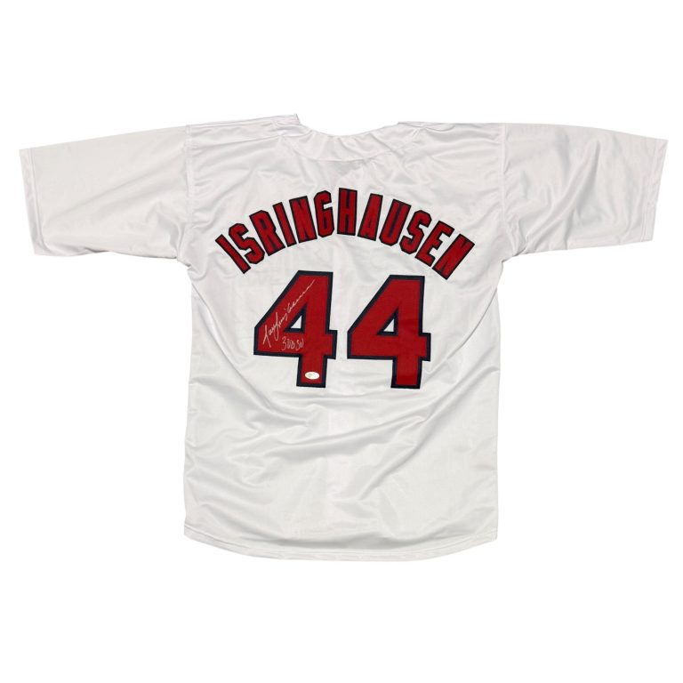 Jason Isringhausen Signed St Louis Cardinals Custom Jersey w/ 300 SV JSA Wit COA