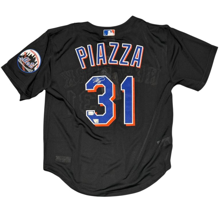 Mike Piazza Signed New York Mets Mitchell & Ness Jersey Fanatics COA + MLB HOLO