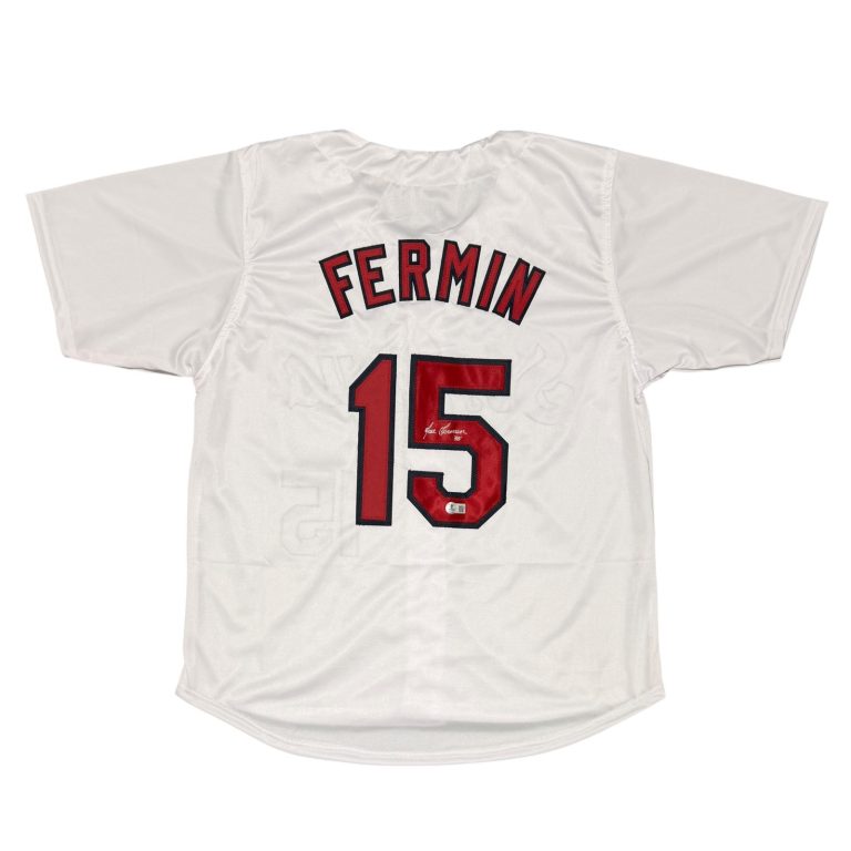 Jose Fermin Signed Autographed St Louis Cardinals Custom Jersey Beckett BAS COA