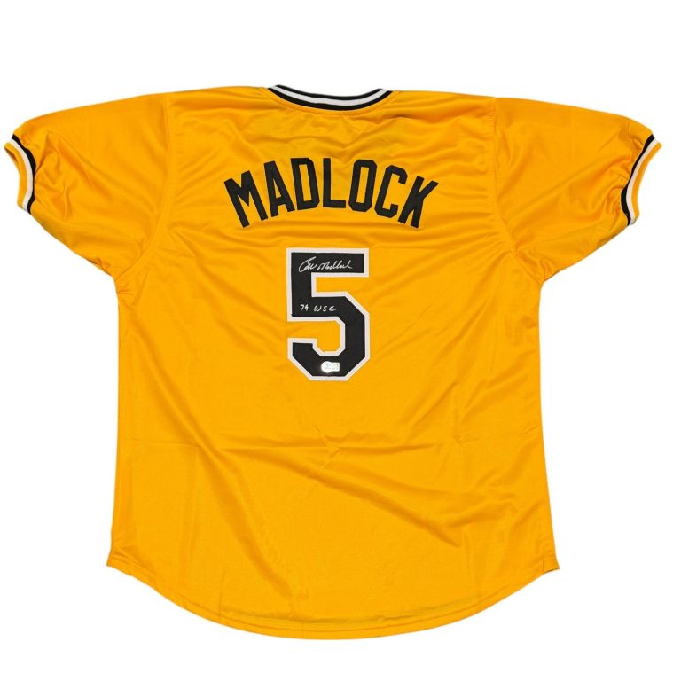 Bill Madlock Signed Pittsburgh Custom Jersey w/ 79 WSC Beckett Witness BAS COA B