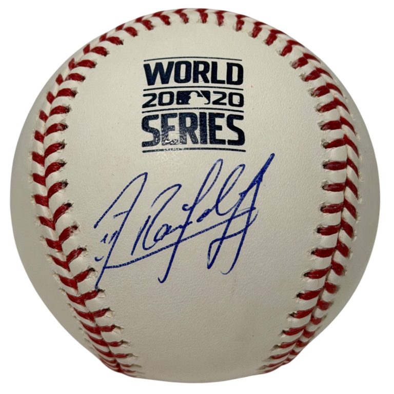Randy Arozarena Signed 2020 World Series WS Logo Baseball JSA COA Rays Mariners