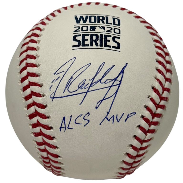 Randy Arozarena Signed 2020 World Series Baseball w/ ALCS MVP JSA COA Mariners
