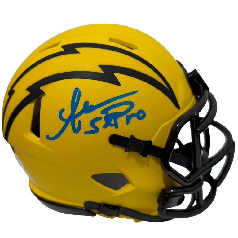 Anthony Miller Signed Chargers Rave Mini Helmet w/ 5x Pro JSA Witness COA