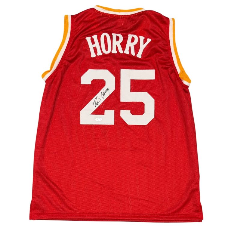 Robert Horry Signed Houston Rockets Custom Jersey JSA Witness COA