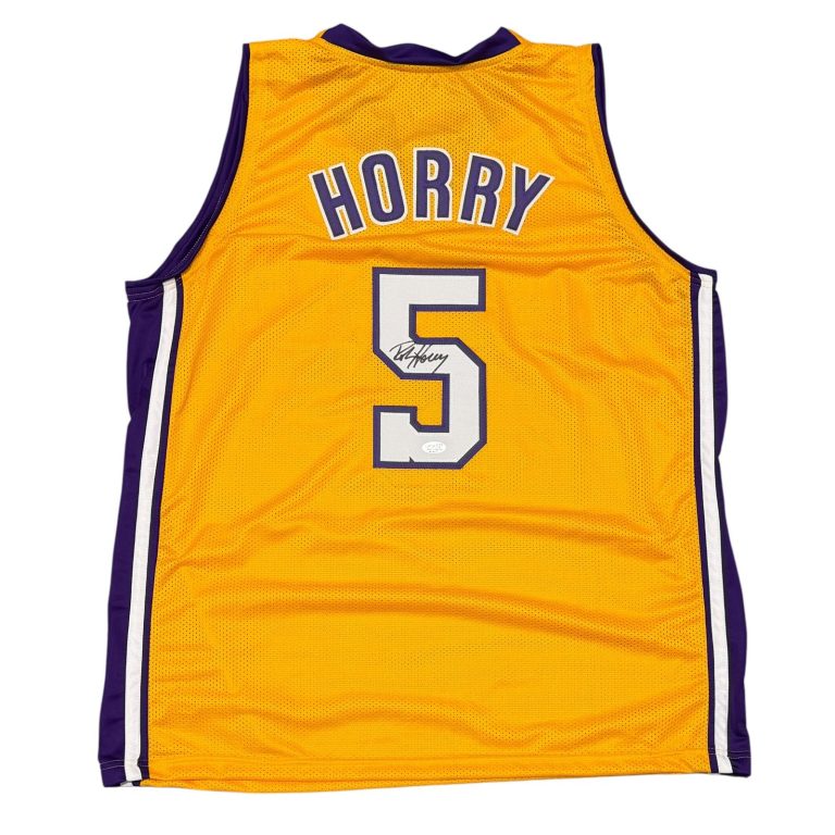 Robert Horry Signed Los Angeles Lakers Custom Jersey JSA Witness COA