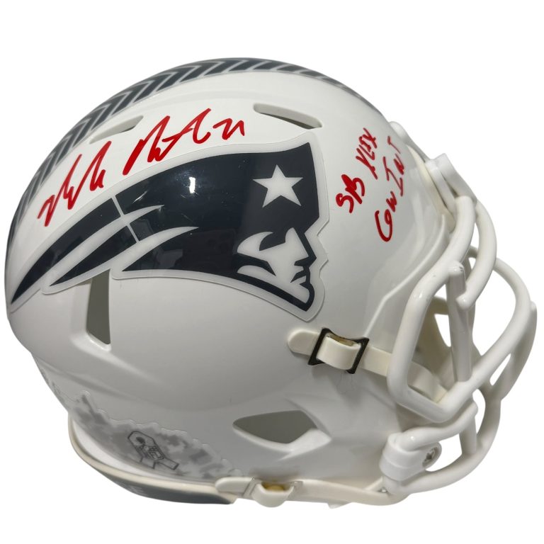 Malcolm Butler Signed Patriots Salute Mini Helmet  w/ SB XLIX GW INT JSA Wit COA